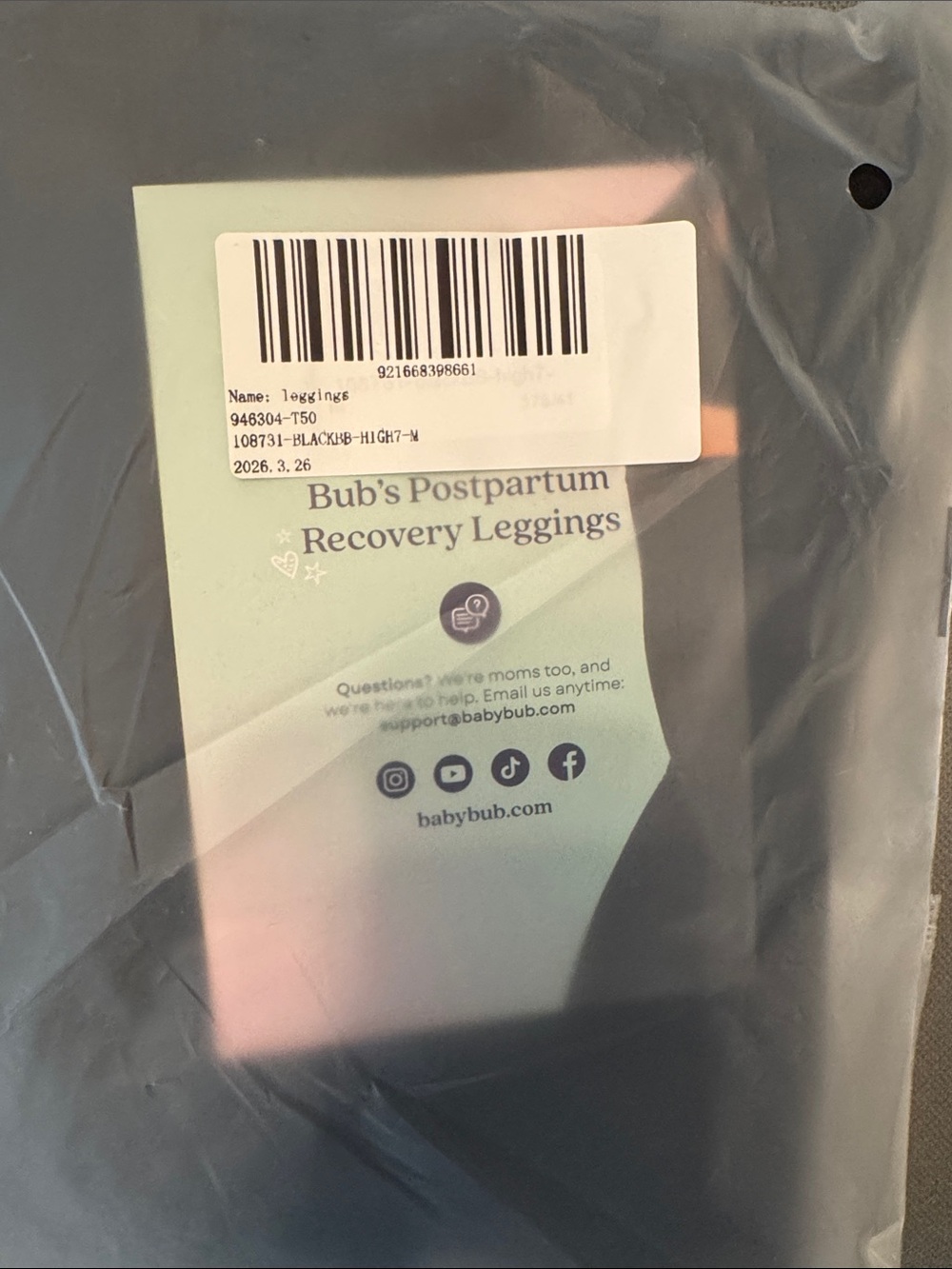 BabyBub’s postpartum recovery leggings (7/8 length) - Picture 7 of 7